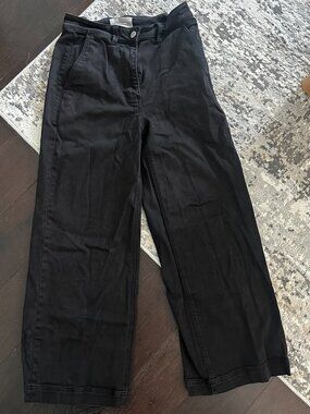 Black Everlane Wide-Leg Pants